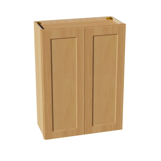 HT-W2736: Timber Wood Shaker 27"W x 36"H 2 Doors & 2 Shelves Standard Wall Cabinet