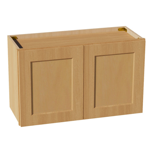 HT-W3018: Timber Wood Shaker 30"W x 18"H 2 Doors Standard Wall Bridge Cabinet