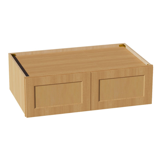 HT-W391224: Timber Wood Shaker 39"W x 12"H x 24"D 2 Doors Standard Bridge Wall Cabinet
