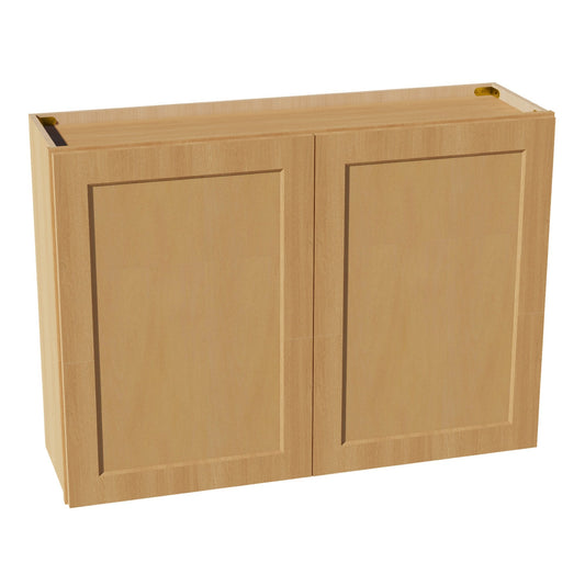 HT-W4230: Timber Wood Shaker 42"W x 30"H 2 Doors & 2 Shelves Standard Wall Cabinet