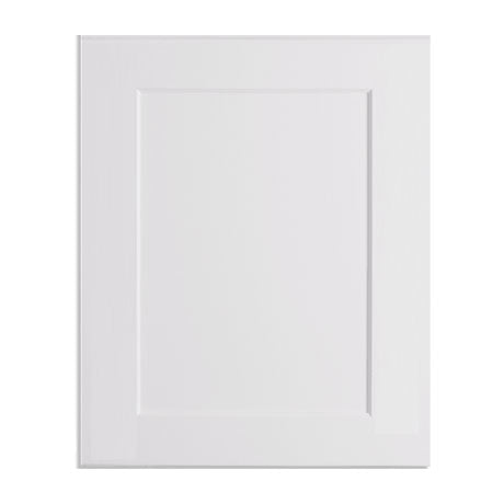 HF-BES12L: Frost White Shaker 12" 4 Shelves End Shelf Corner Base Cabinets (Left Open)