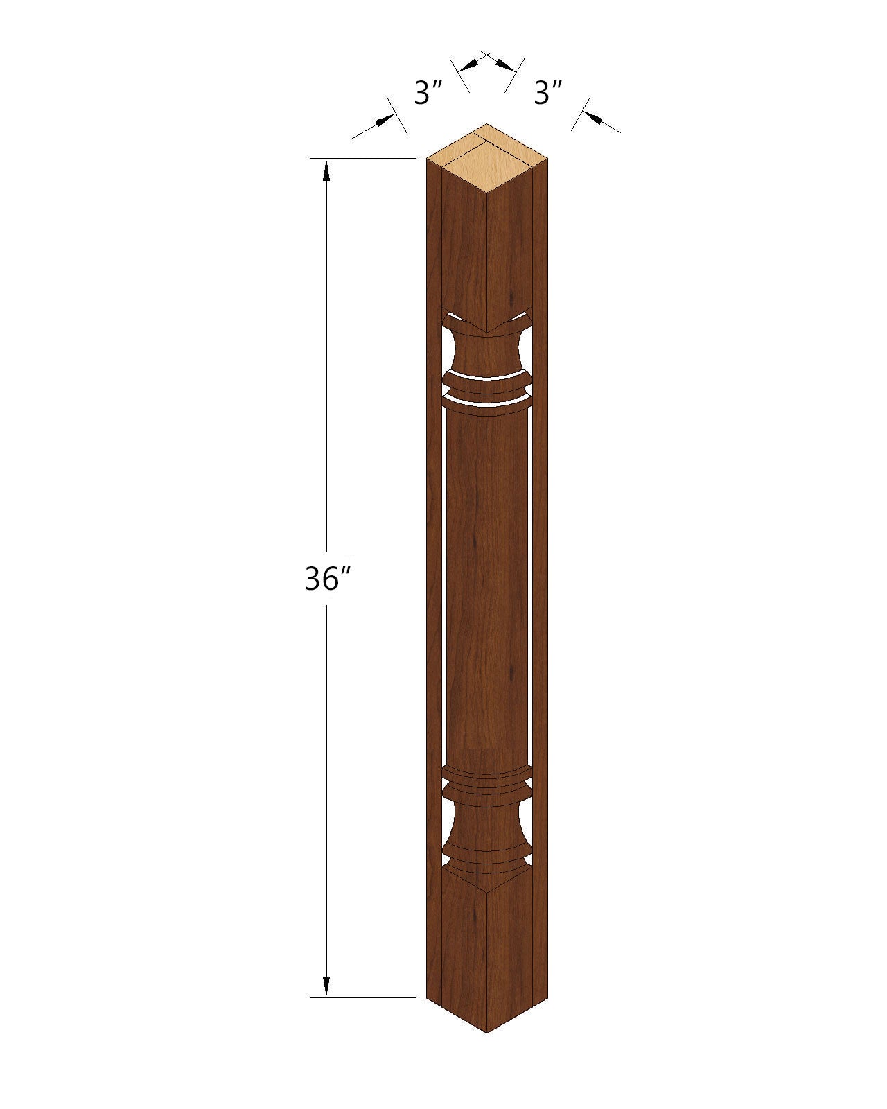 Post Corner Rioute Corner Post – Venus Cabinetry